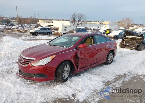 2014 Hyundai Sonata Gls z USA, uszkodzony, nr VIN 5NPEB4AC2EH890799